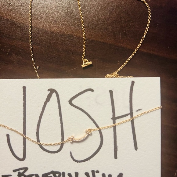 Tiffany Mini 18k T-smile pendant with diamonds on a 18k gold chain - Picture 8 of 10